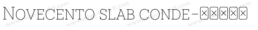 Novecento slab conde字体转换